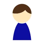 Male General Blue SVG Icon